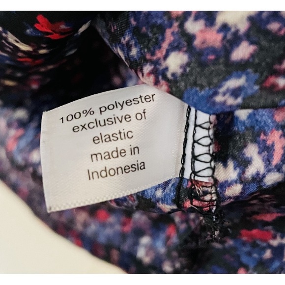 Lane Bryant Purple Floral Long Sleeve Satin Keyhole Dressy Blouse Top 18 1X - Picture 9 of 11